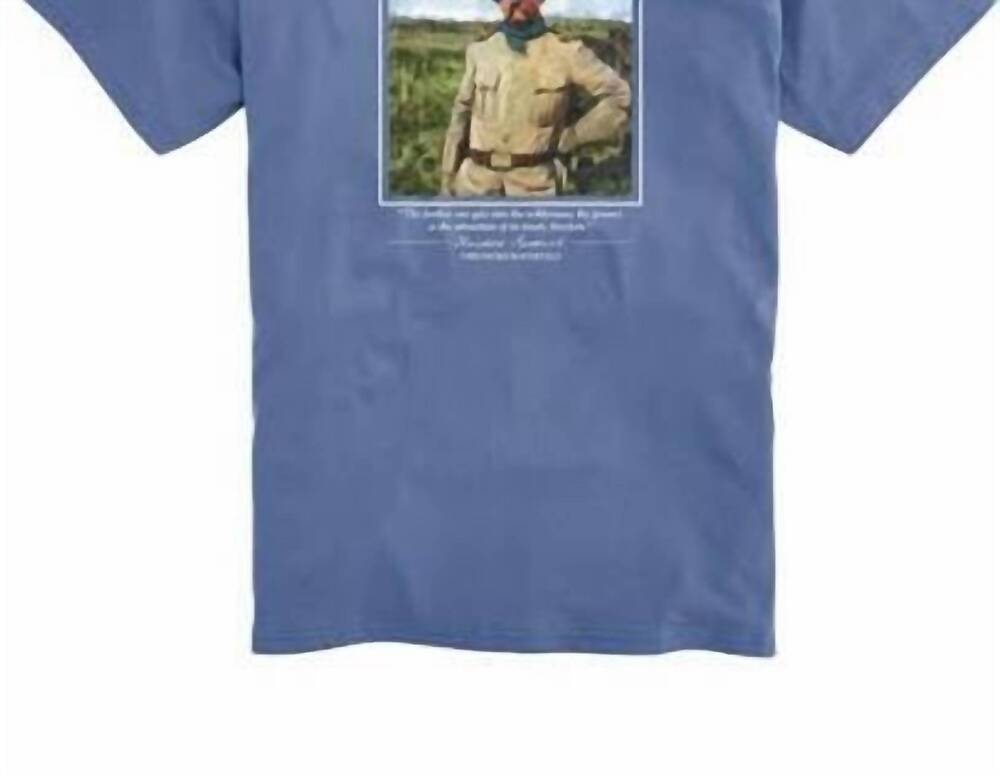 NEW ONWARD RESERVE men's great american outdoorsmen tee in washed blue